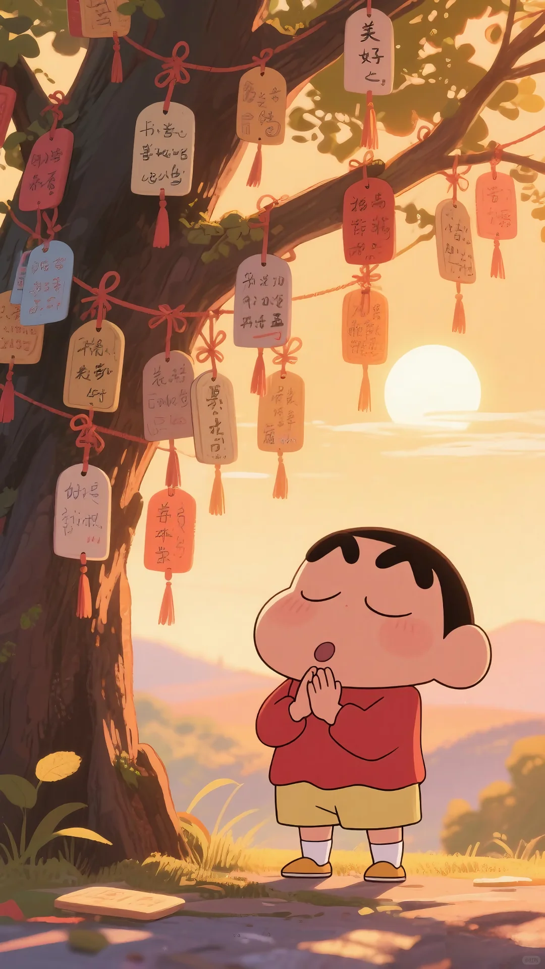 蜡笔小新壁纸｜祈福祈福，小新快乐的夏天