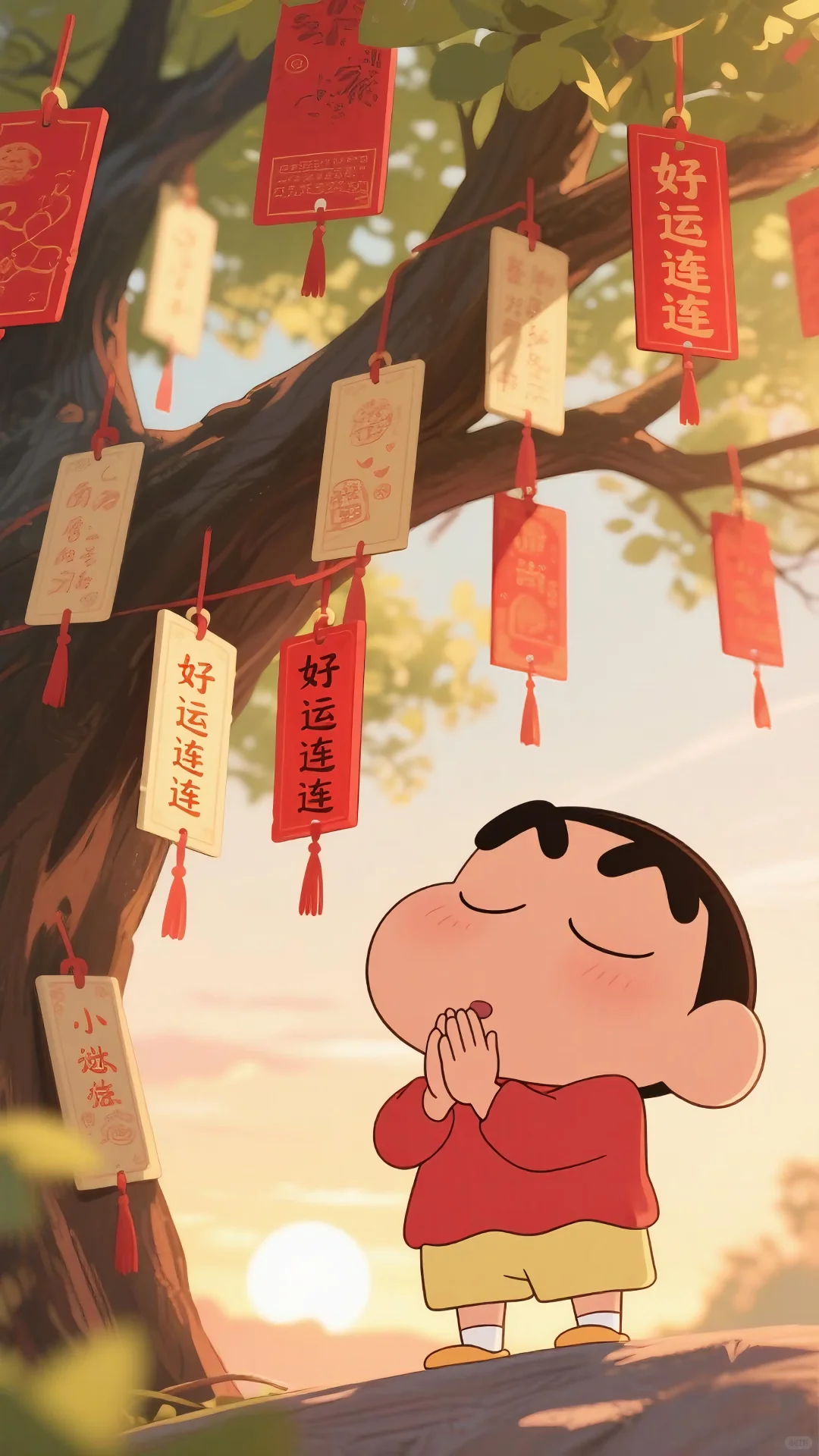 蜡笔小新壁纸｜祈福祈福，小新快乐的夏天