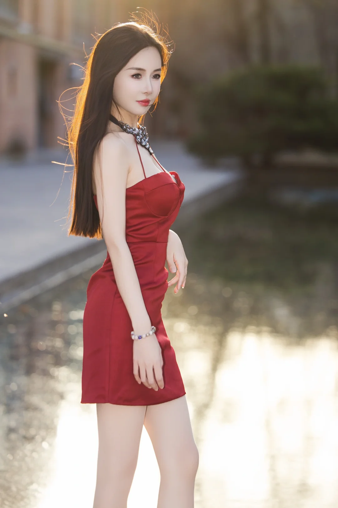 北京约拍｜红裙少女