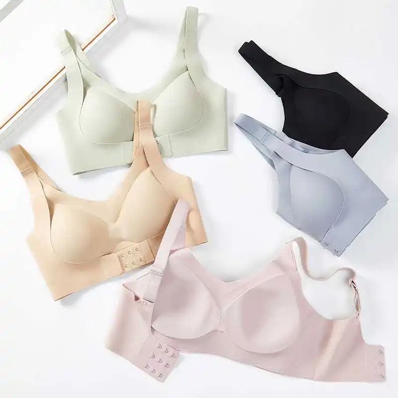 运动内衣女小胸聚拢防震跑步美背胸罩收副乳
