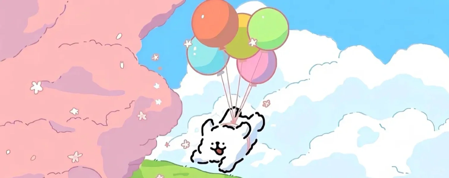 线条小狗🐶平板壁纸