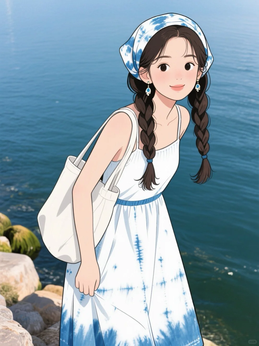 夏日的海风温柔又浪漫🌊唯美治愈系女头