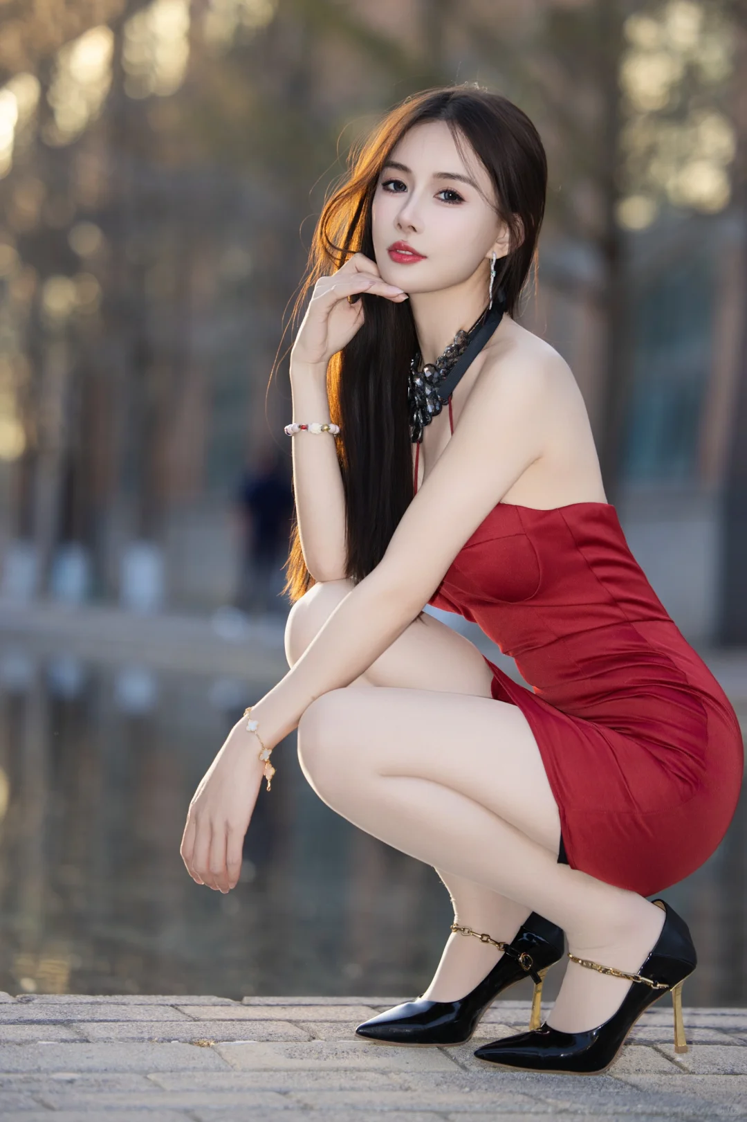 北京约拍｜红裙少女