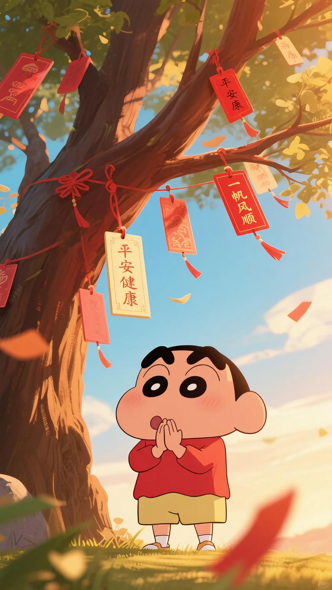 蜡笔小新壁纸｜祈福祈福，小新快乐的夏天