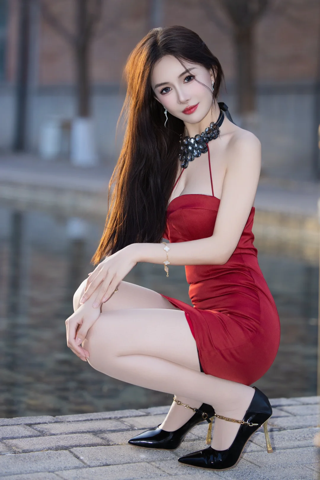 北京约拍｜红裙少女