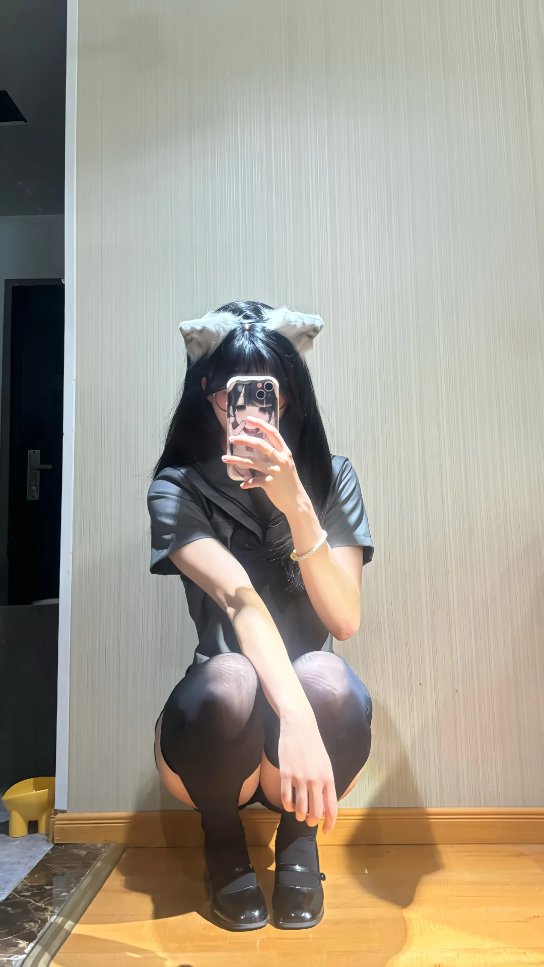 这么穿好喜欢！猫猫风🖤