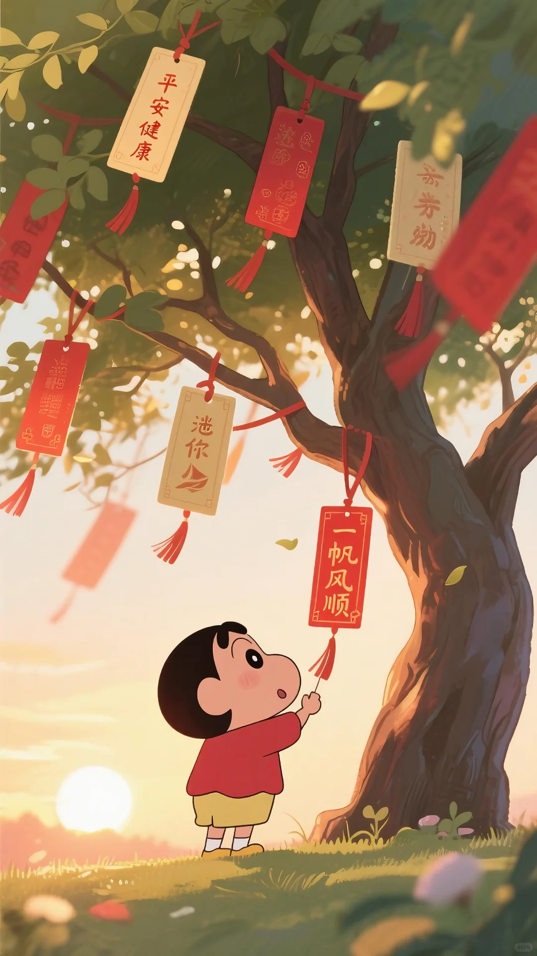 蜡笔小新壁纸｜祈福祈福，小新快乐的夏天