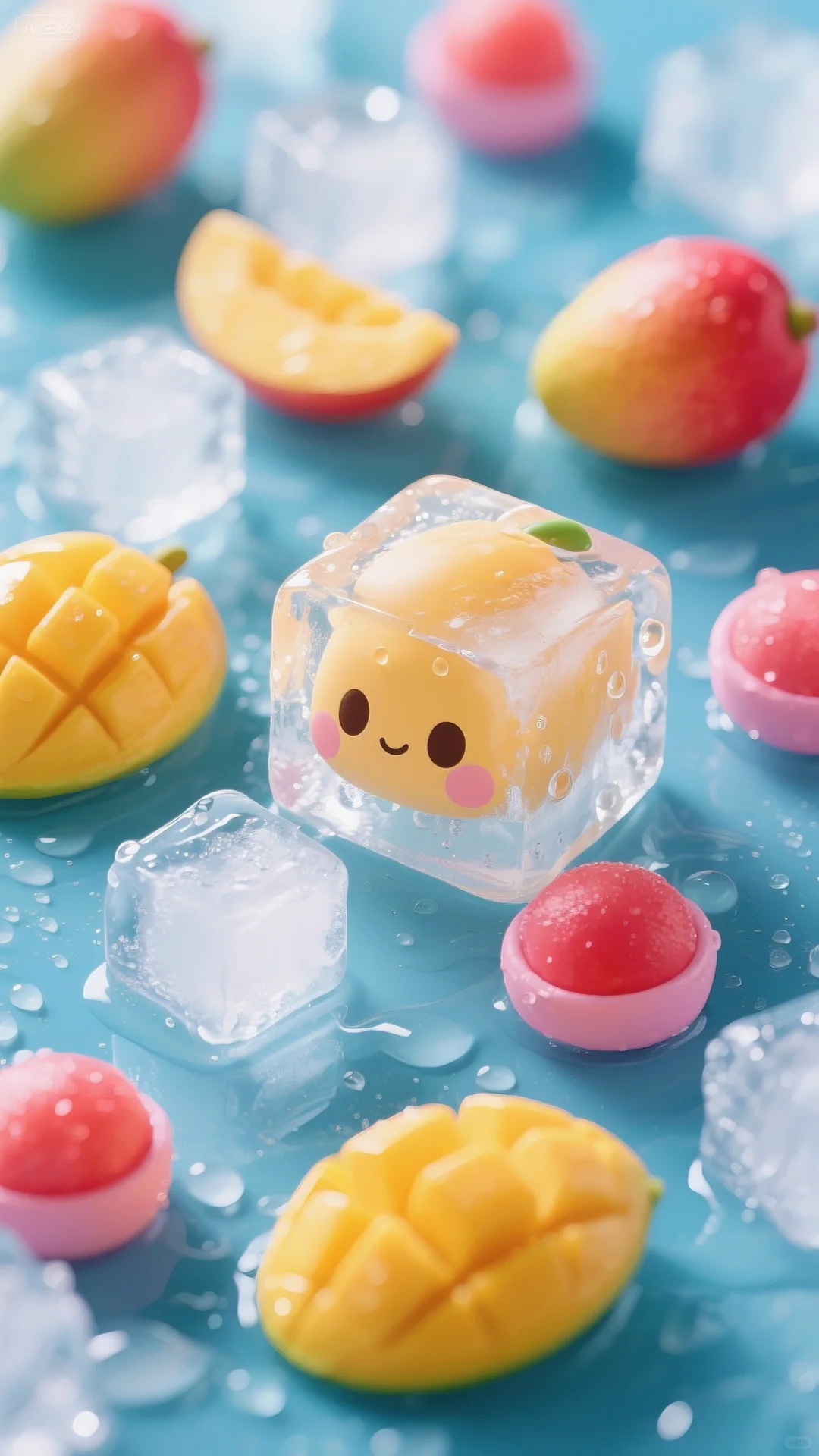 夏日壁纸🍉🍑🍎🍇🥭🌸