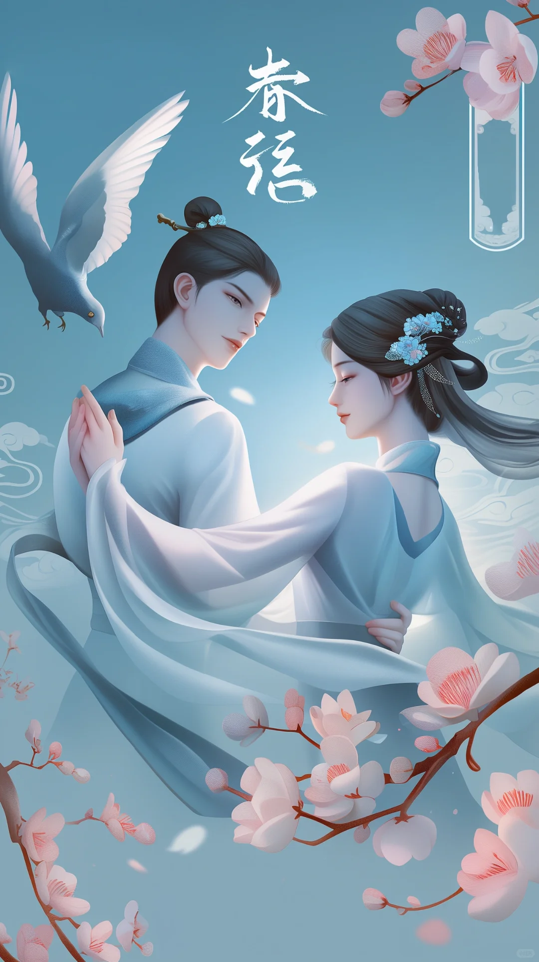「微风轻拂，七夕至。愿这夏夜，有你相伴，