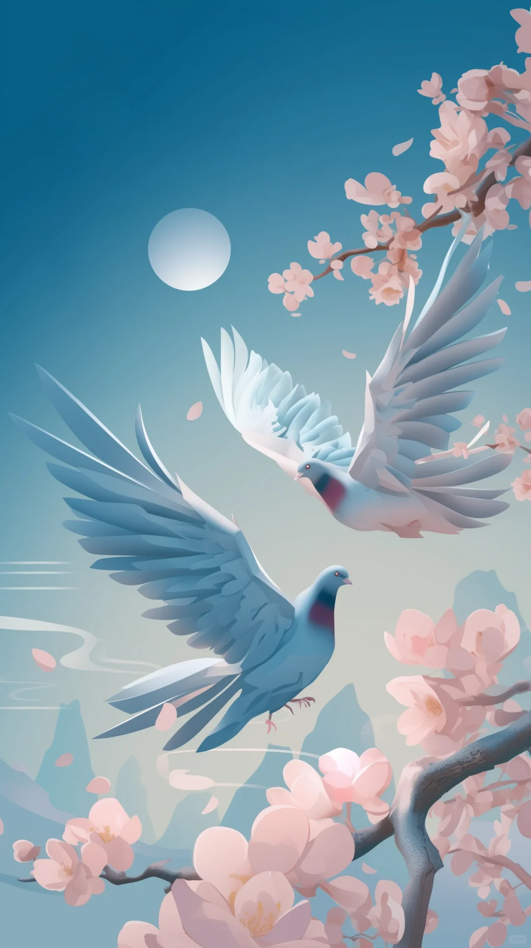 「微风轻拂，七夕至。愿这夏夜，有你相伴，