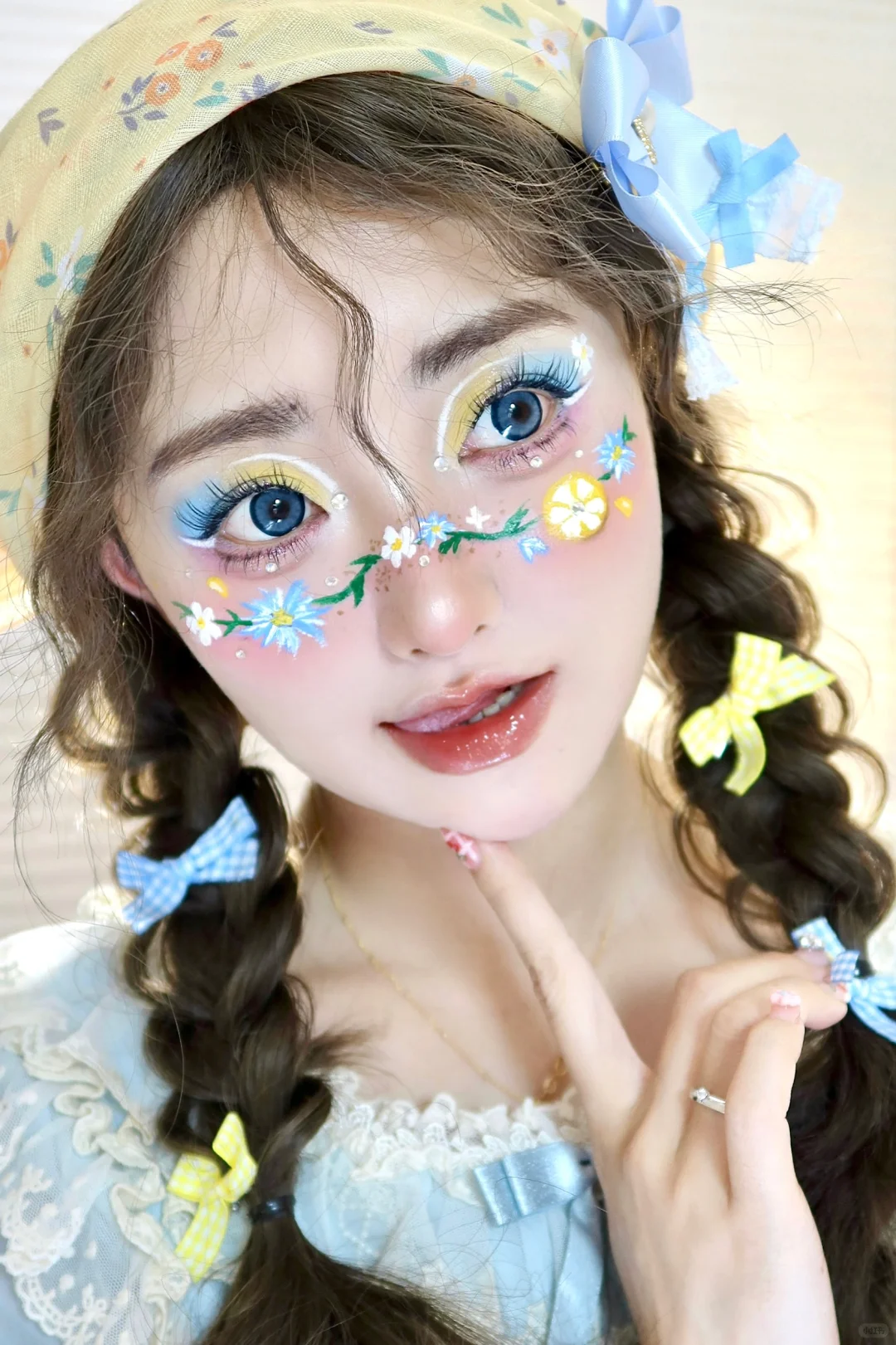 把春天画在脸上｜雏菊柠檬🍋附教程