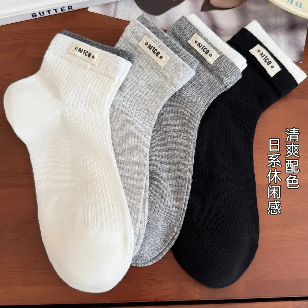 短款纯棉袜子，韩系小可爱上线！