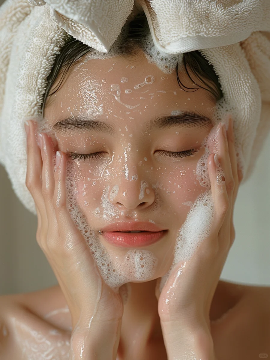 美业素材洗个脸｜洗完脸，美美的睡一觉