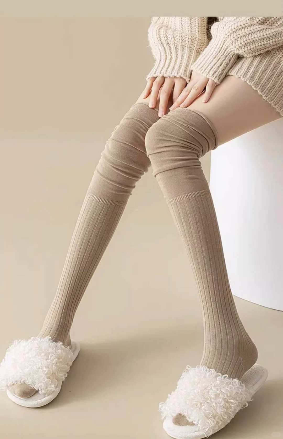 过膝袜女长筒护膝袜