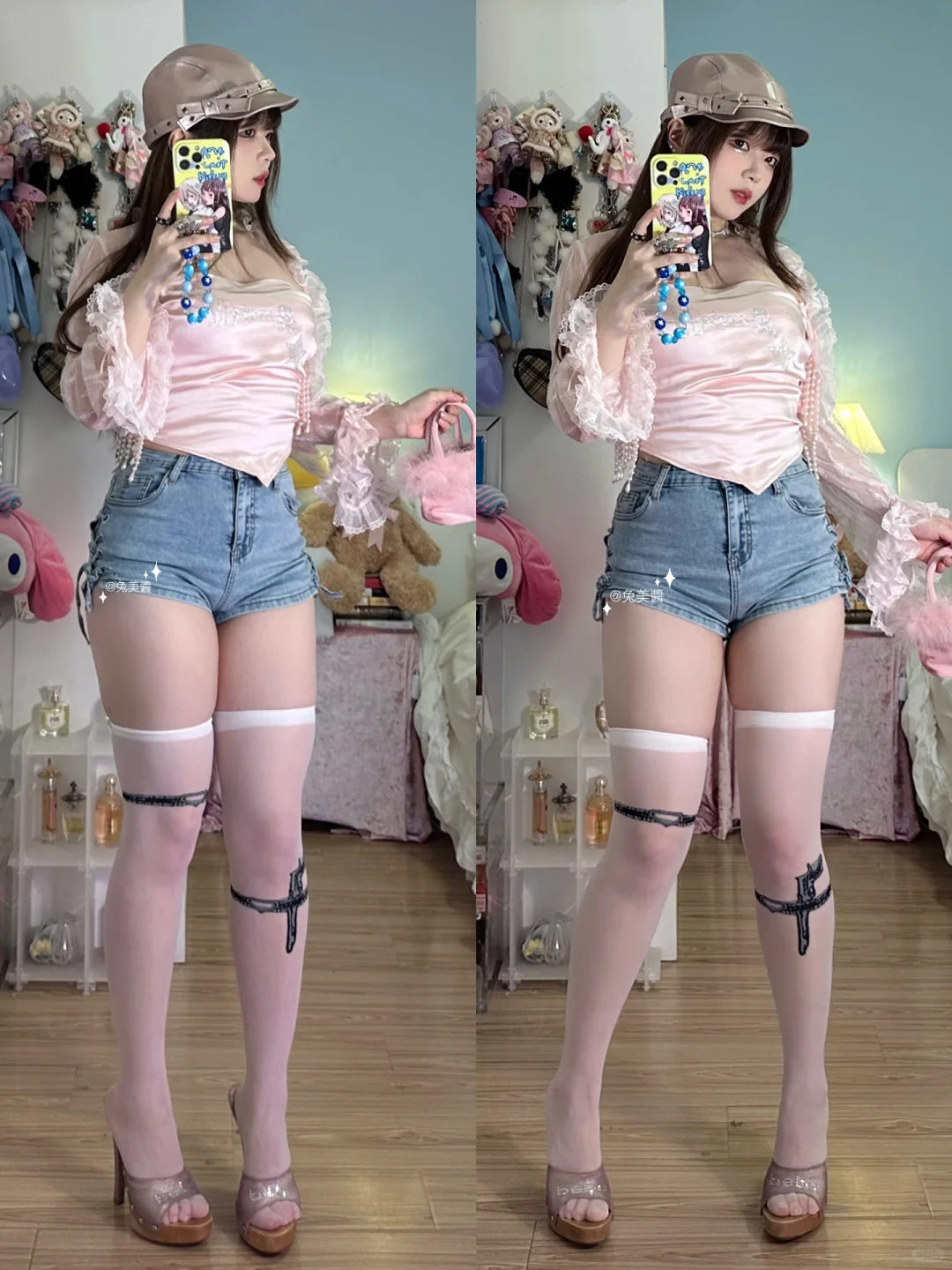 🎀肉肉腿的甜辣姐姐是不是嘎嘎好看？