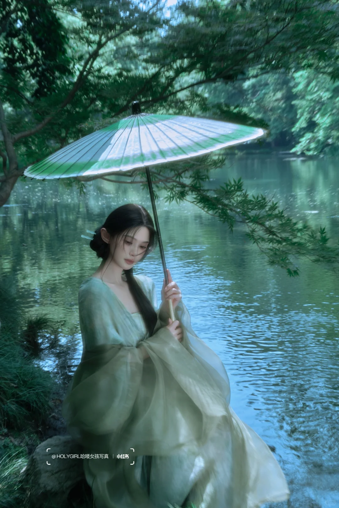 清冷感荷花写真｜“人闲花影，一梦江南”