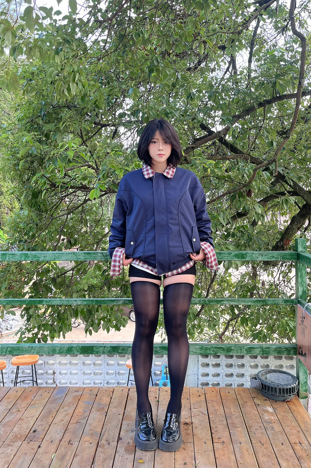 好喜欢我的新袜子、好显腿长