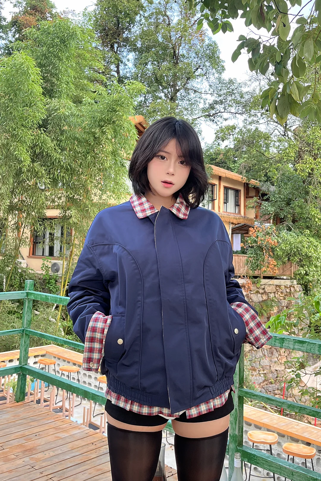 好喜欢我的新袜子、好显腿长