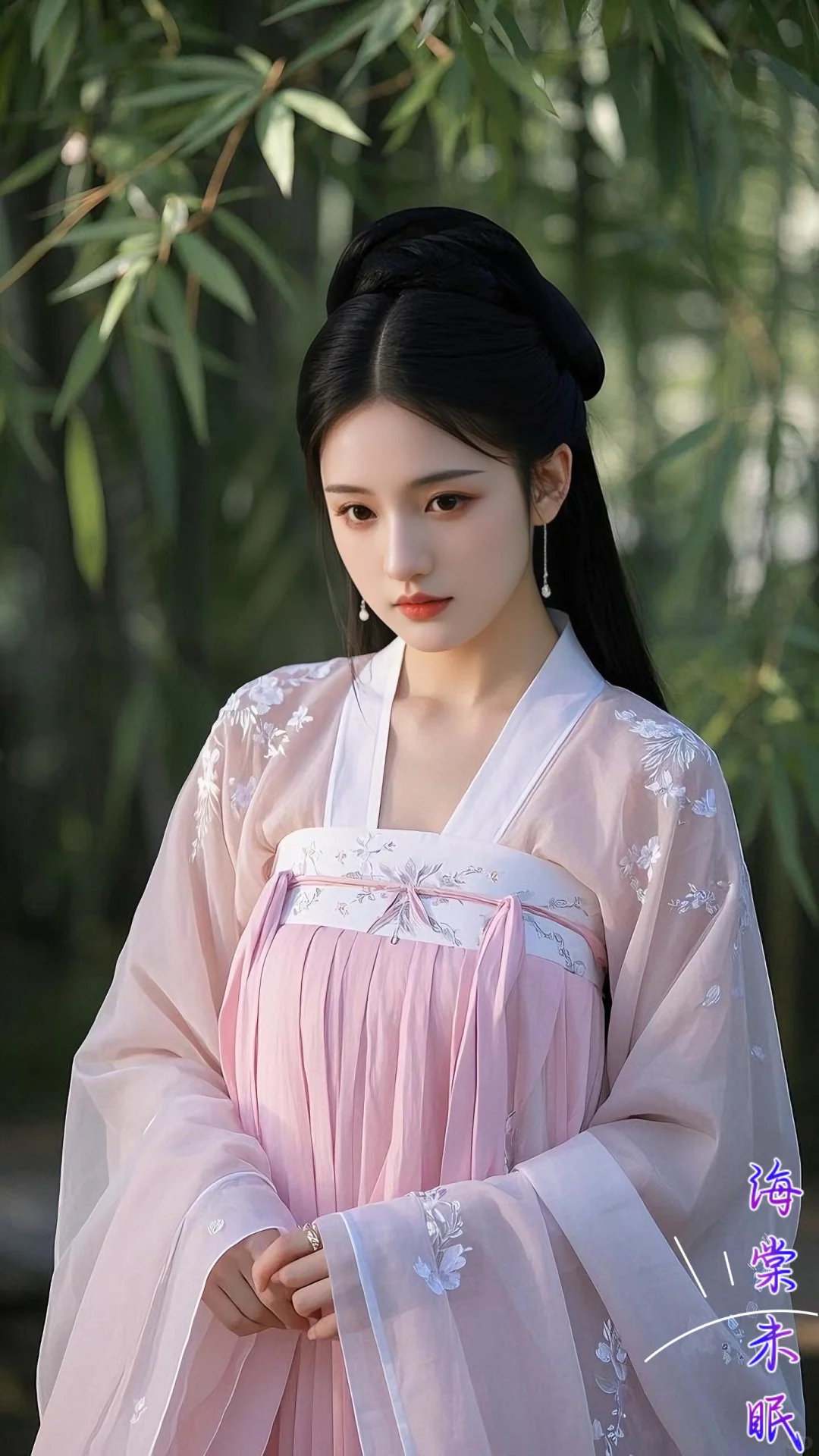 粉色系古风美人簪花🌺（16）