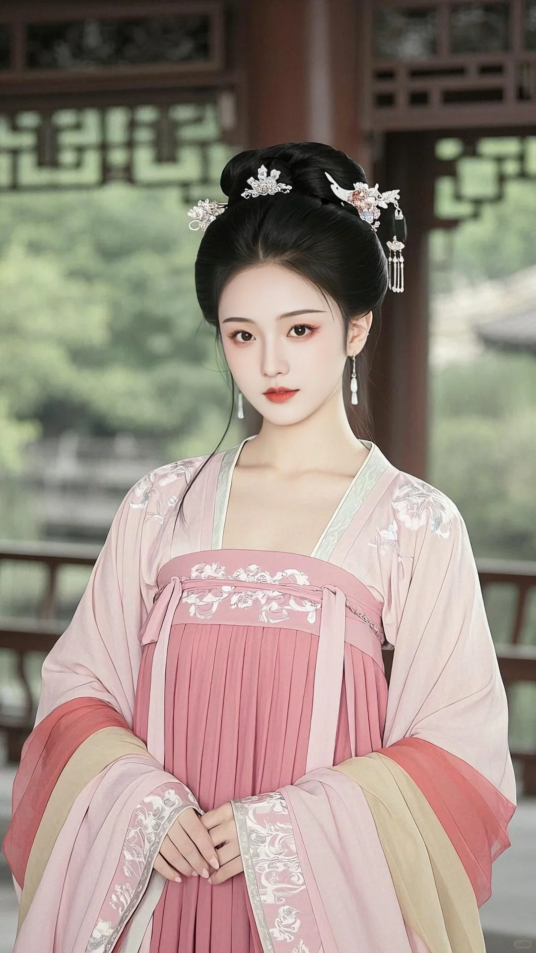 粉色系古风美人簪花🌺（16）