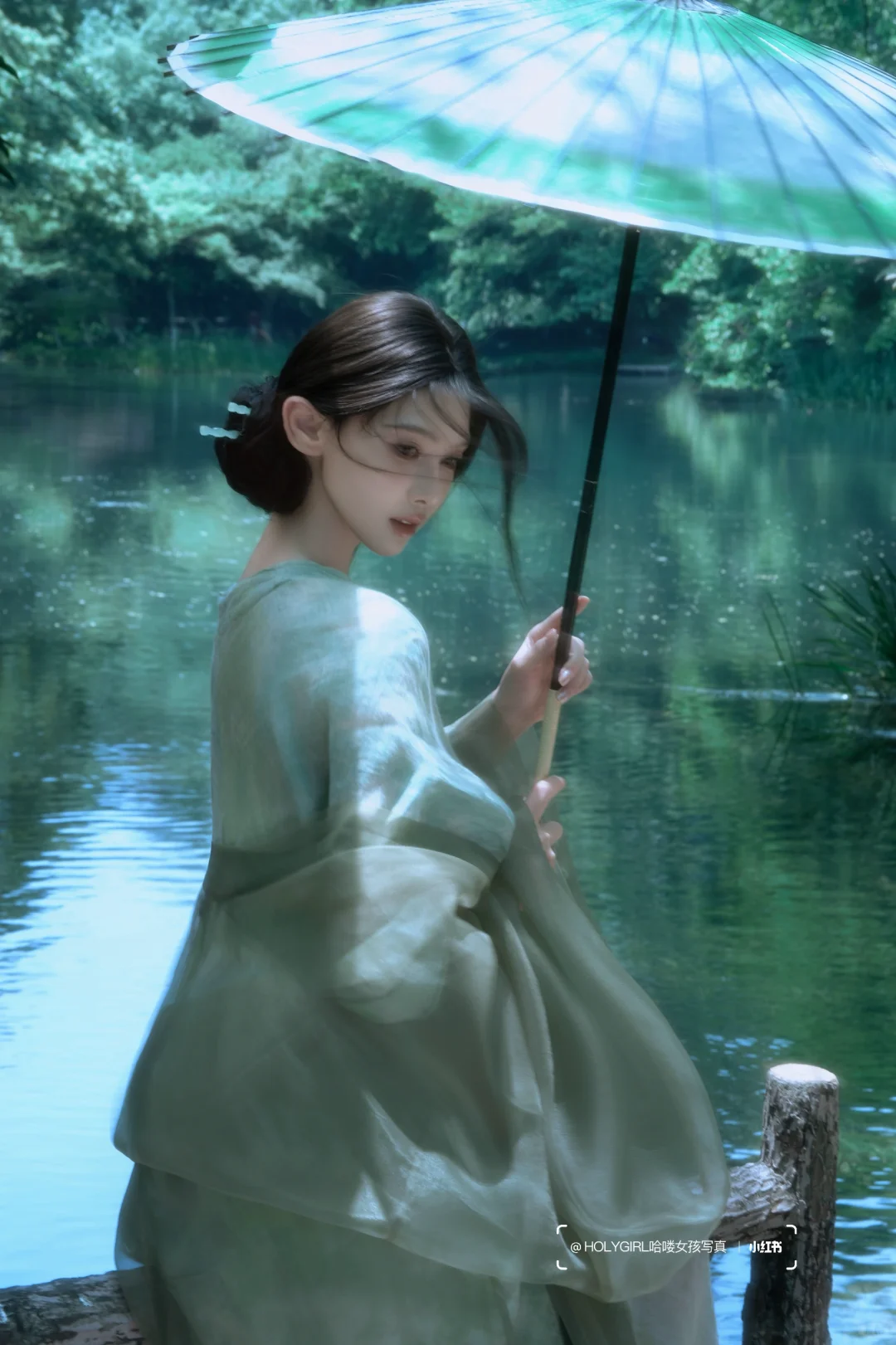 清冷感荷花写真｜“人闲花影，一梦江南”