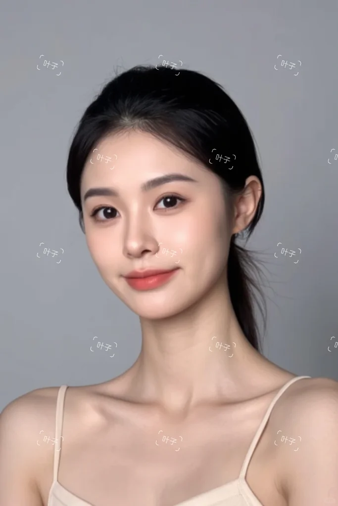 很标准的三庭五眼