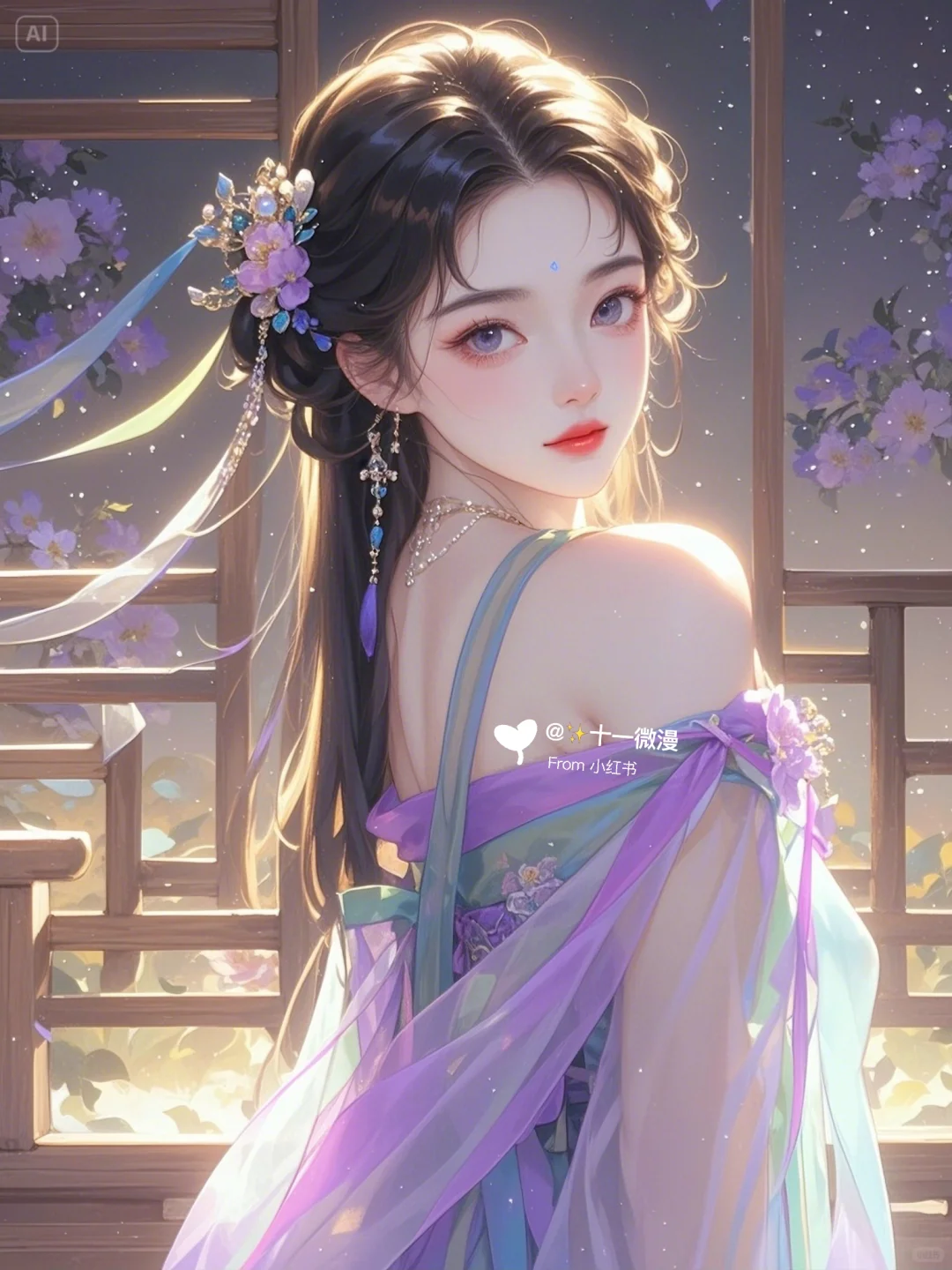 古风 | 画里仙姿疑是梦， 清风徐拂落谁家。