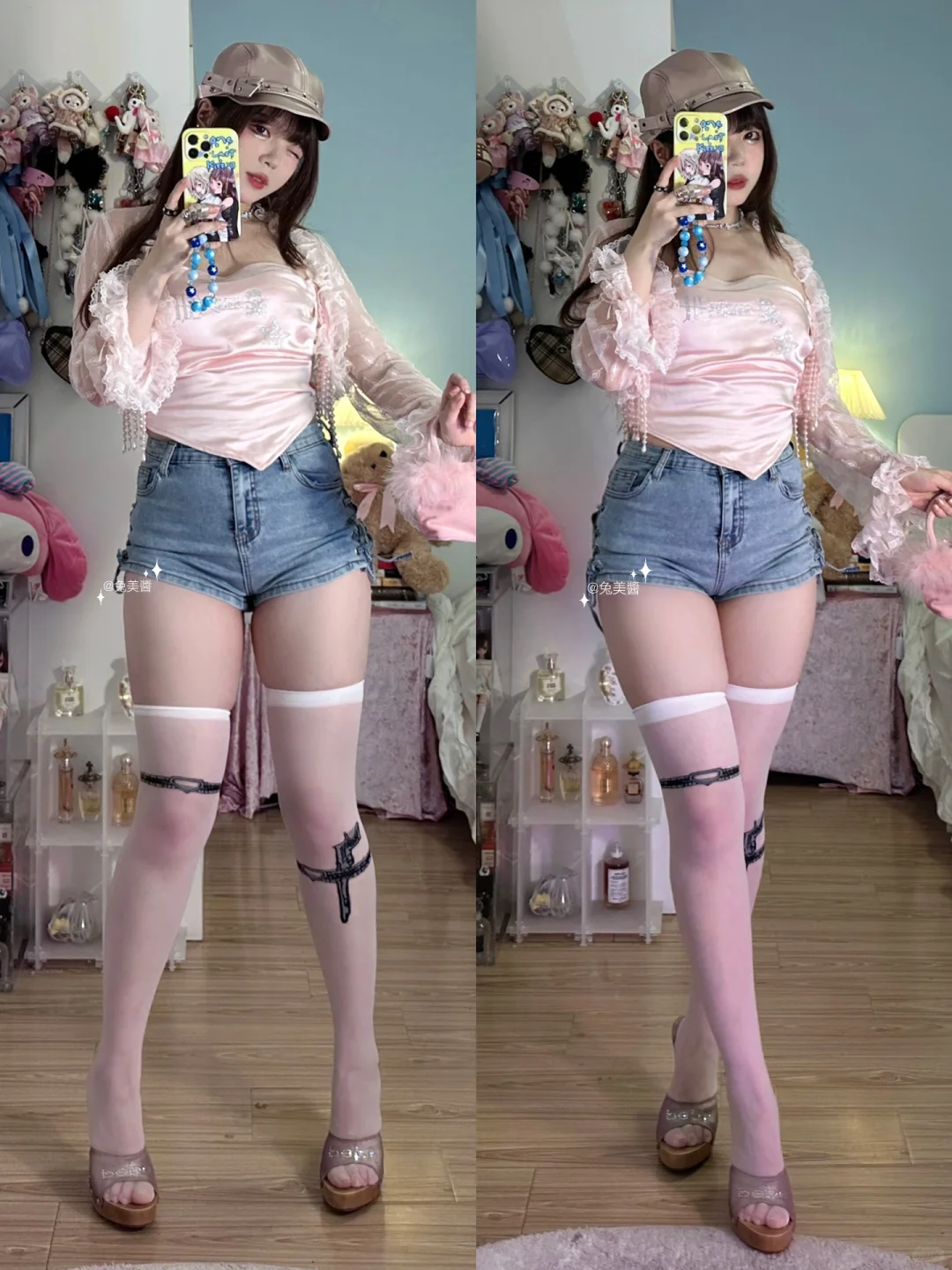 🎀肉肉腿的甜辣姐姐是不是嘎嘎好看？