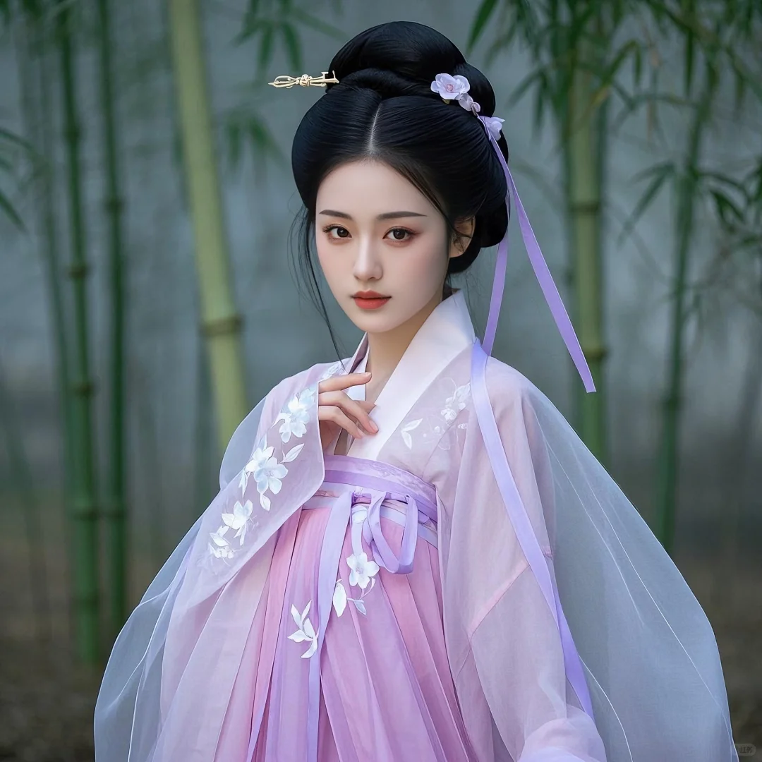粉色系古风美人簪花🌺（16）