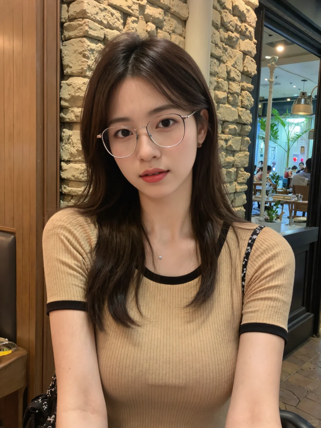 无框眼镜也太美了吧
