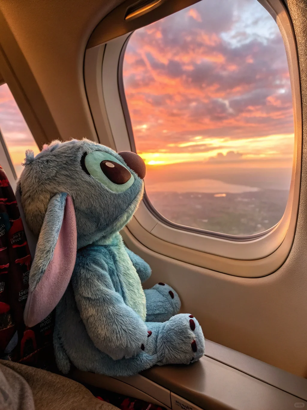 如果晚霞绕过飞机✈️