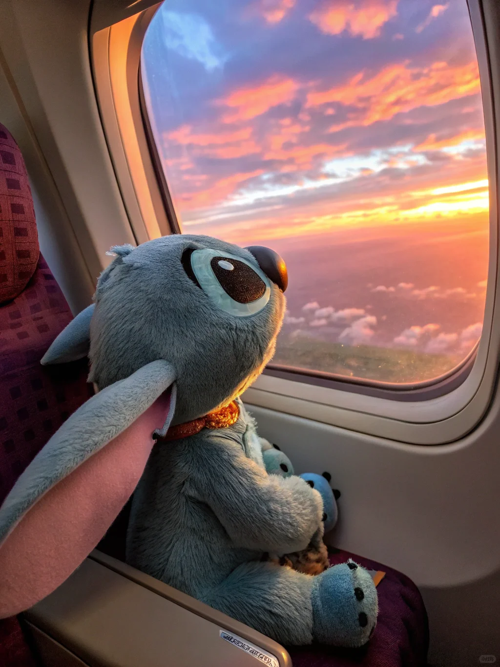 如果晚霞绕过飞机✈️