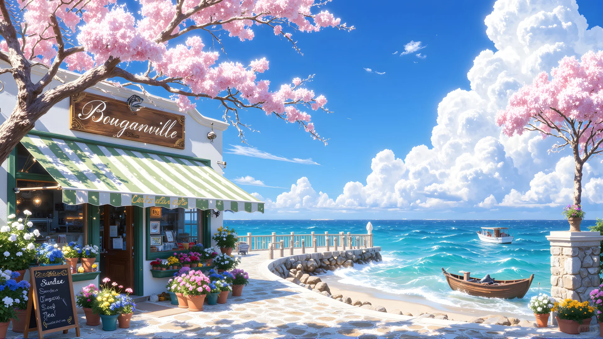 电脑壁纸04-蓝色梦幻海洋背景