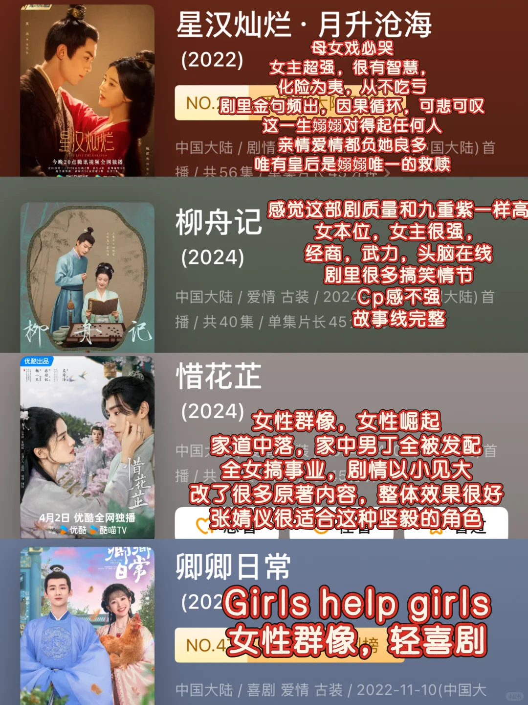 大女主 古装女强剧