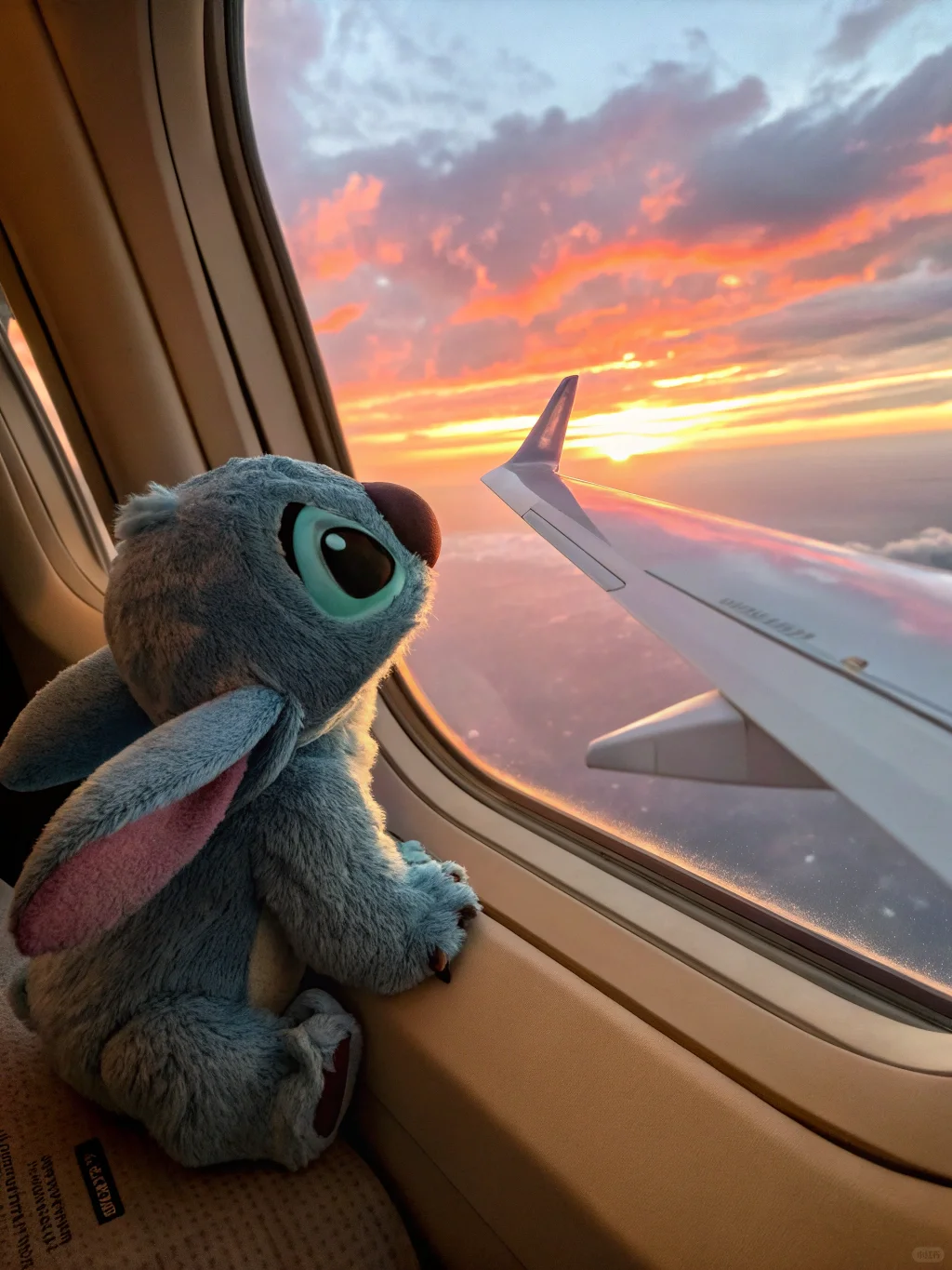 如果晚霞绕过飞机✈️