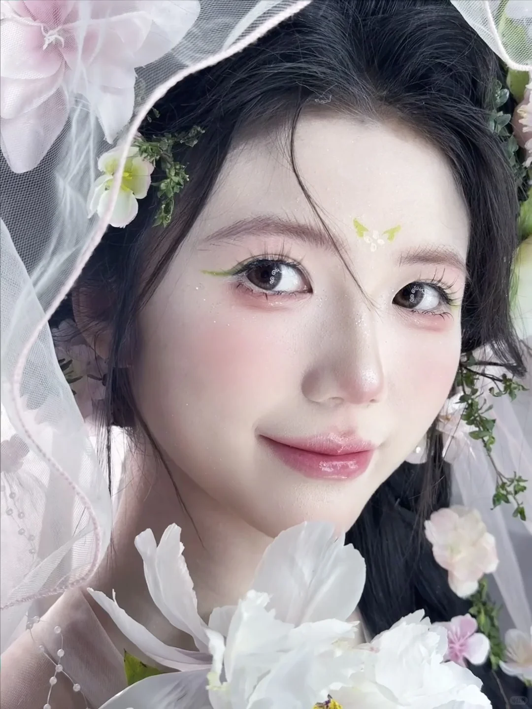 汉服妆面模特的live长这样