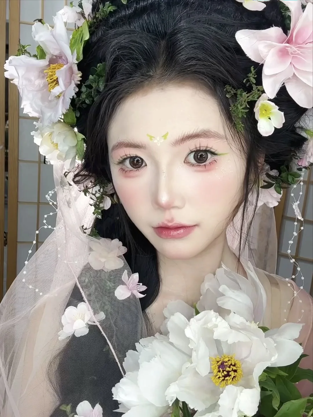 汉服妆面模特的live长这样