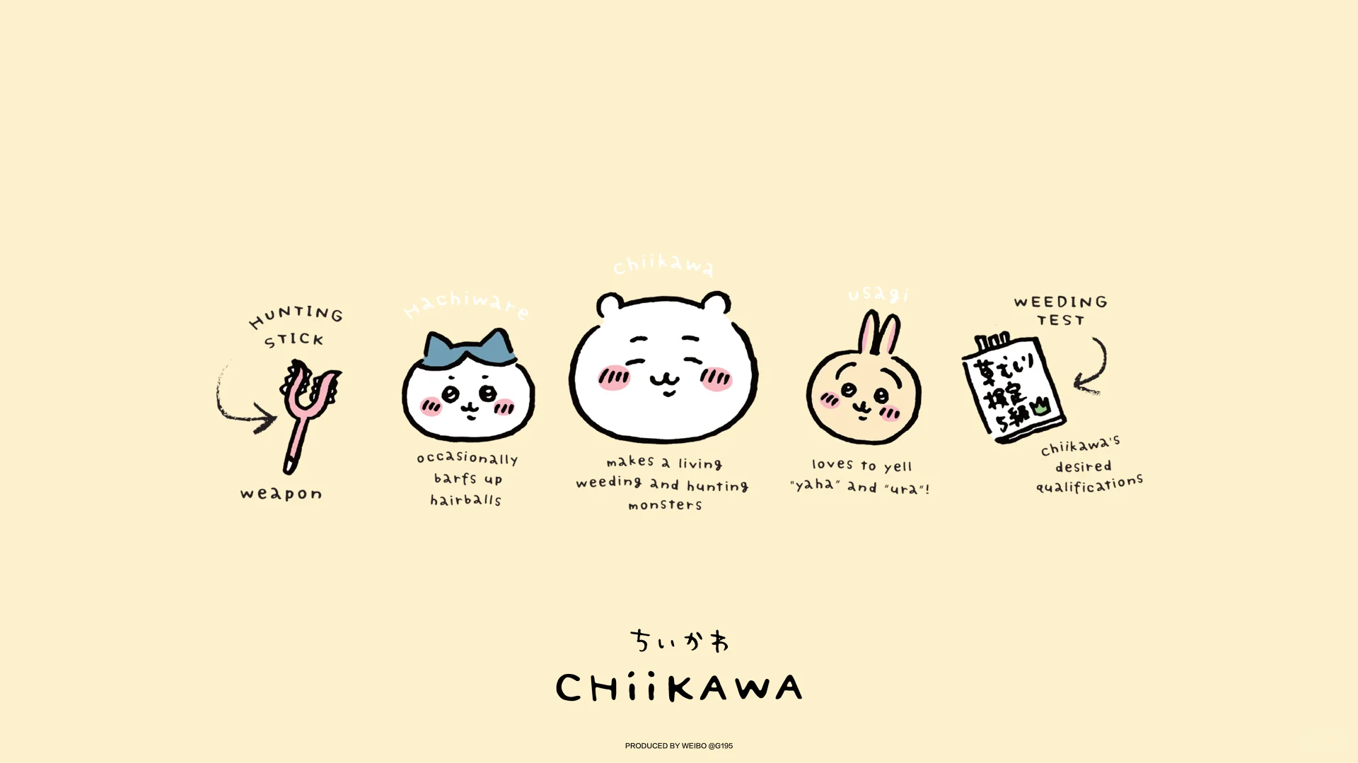 chiikawa电脑iPad壁纸分享