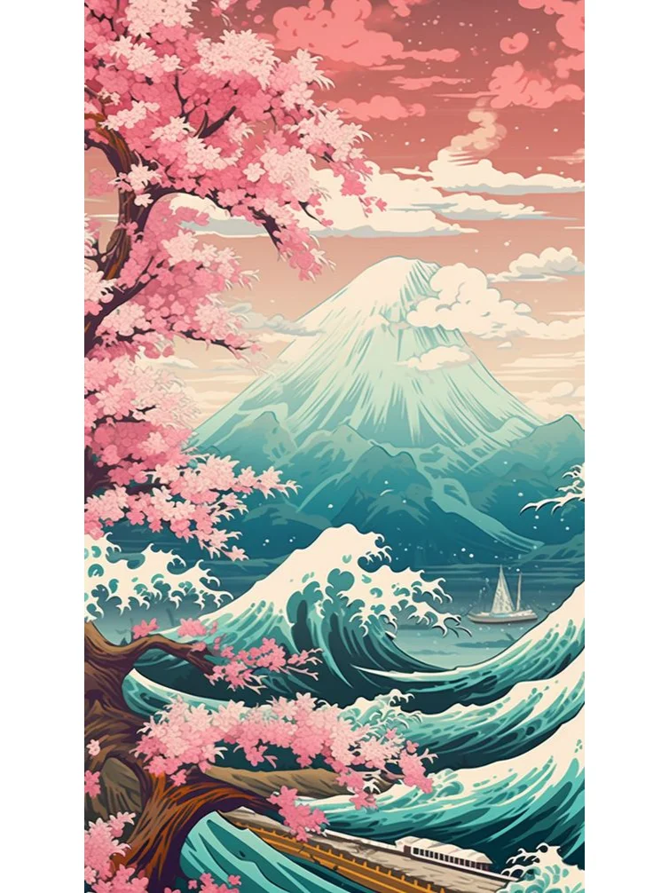 有喜欢浮世绘背景图的小伙伴吗？