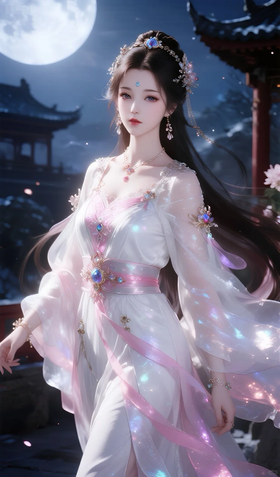 一轮明月，照见人间温柔！🌙