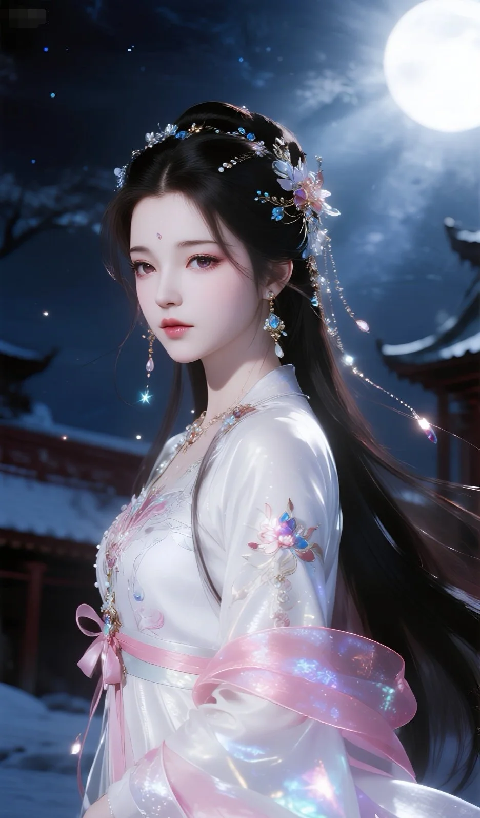 一轮明月，照见人间温柔！🌙