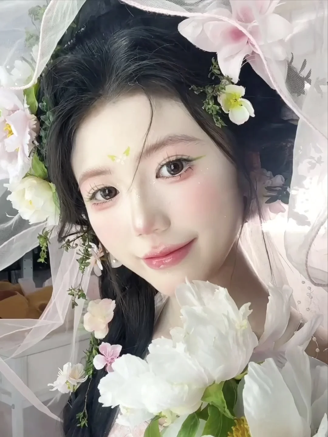汉服妆面模特的live长这样