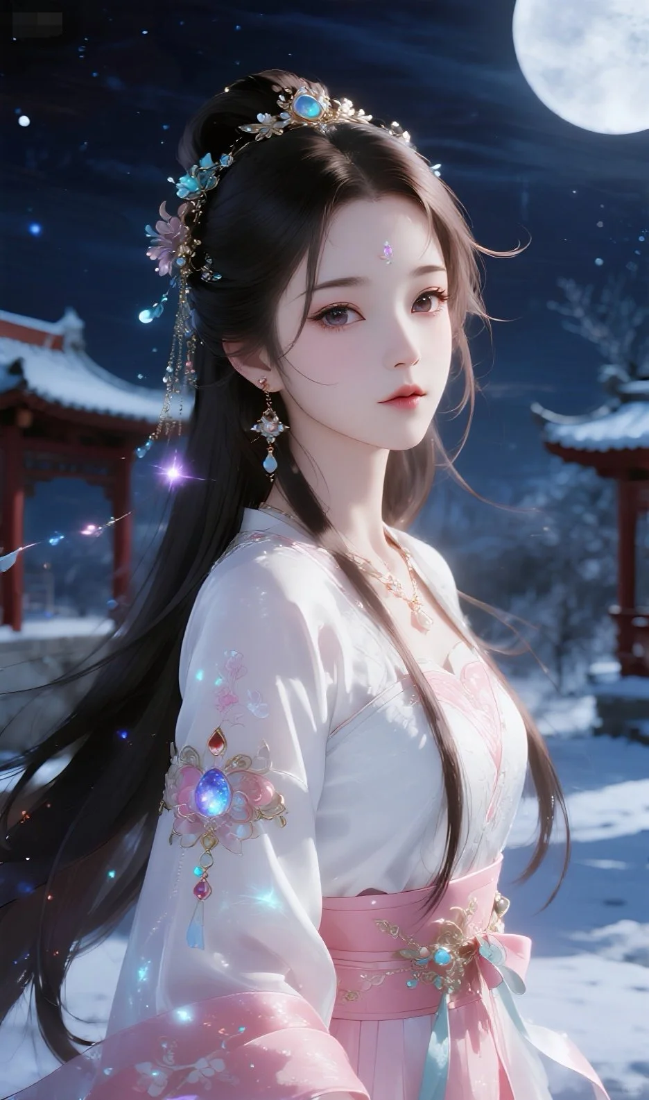 一轮明月，照见人间温柔！🌙