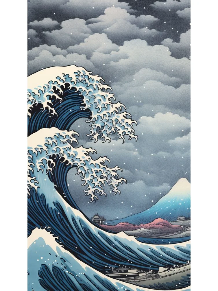有喜欢浮世绘背景图的小伙伴吗？