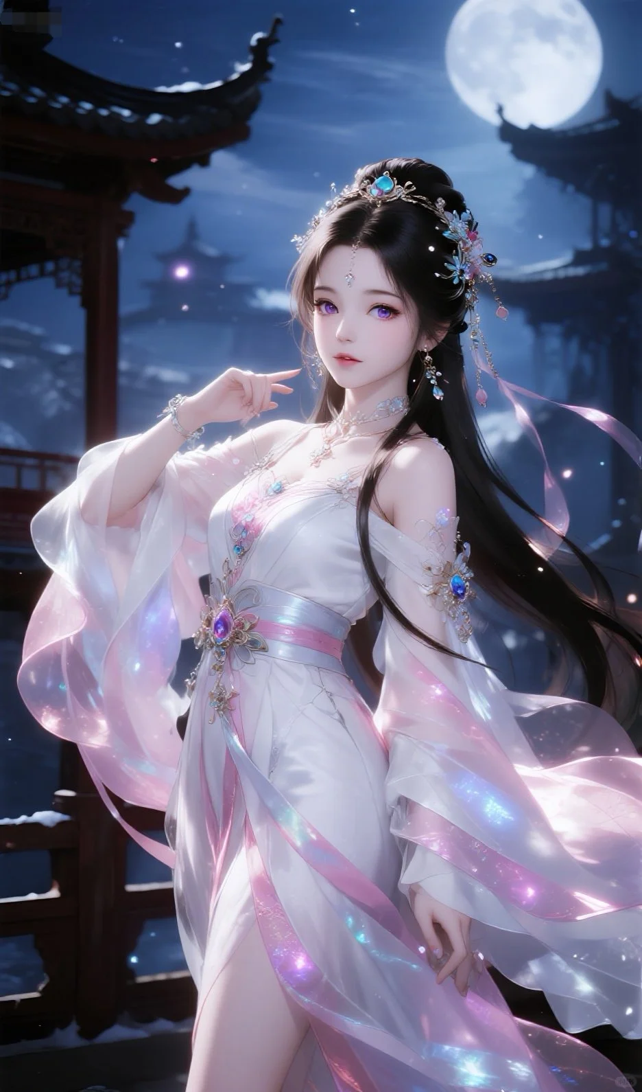 一轮明月，照见人间温柔！🌙