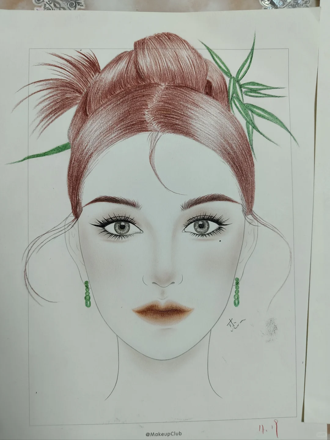 学画美人图的第三周