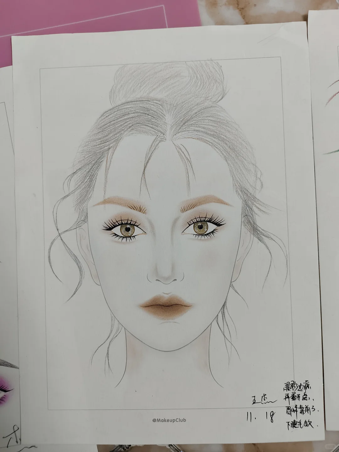 学画美人图的第三周
