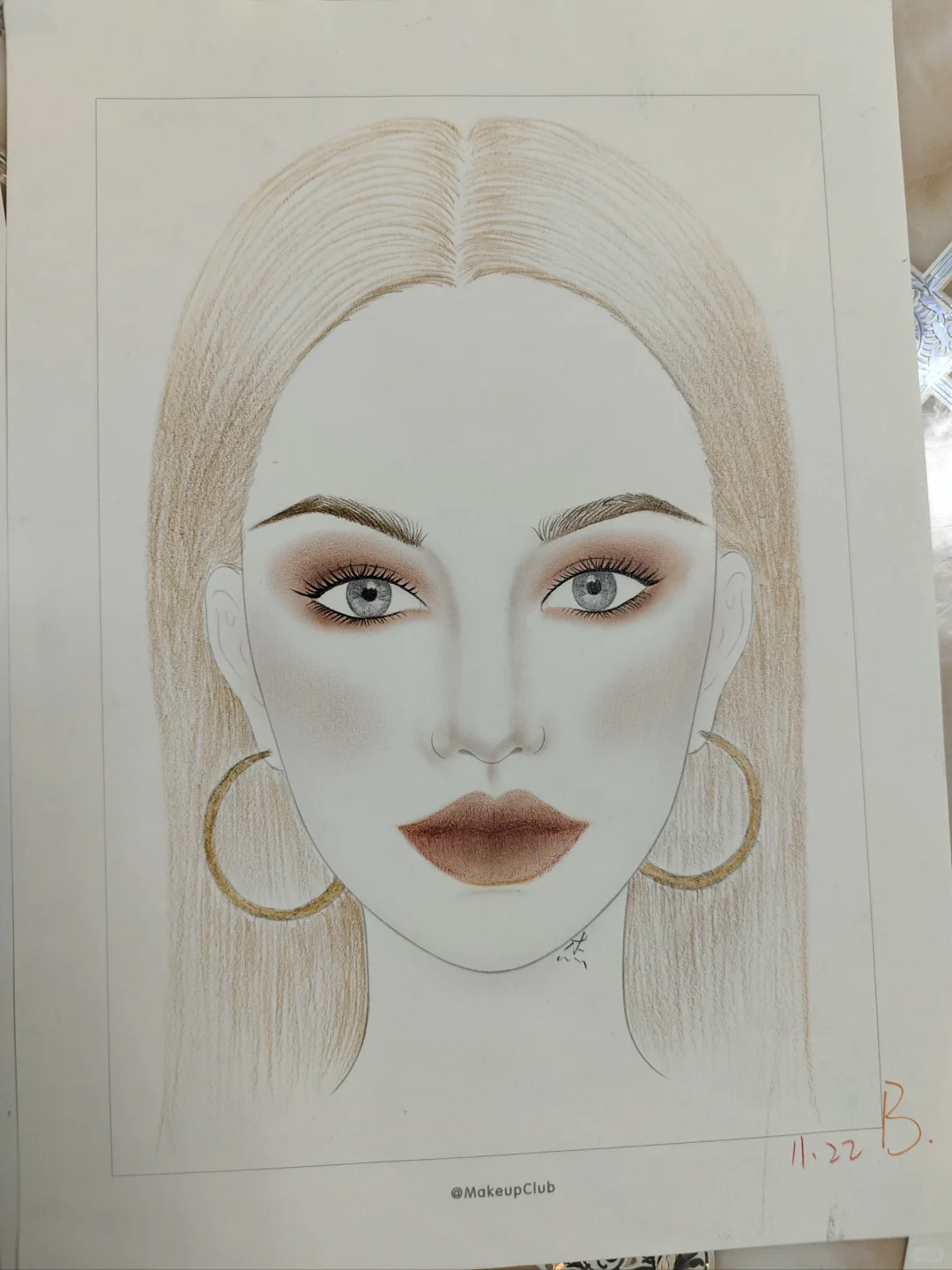 学画美人图的第三周