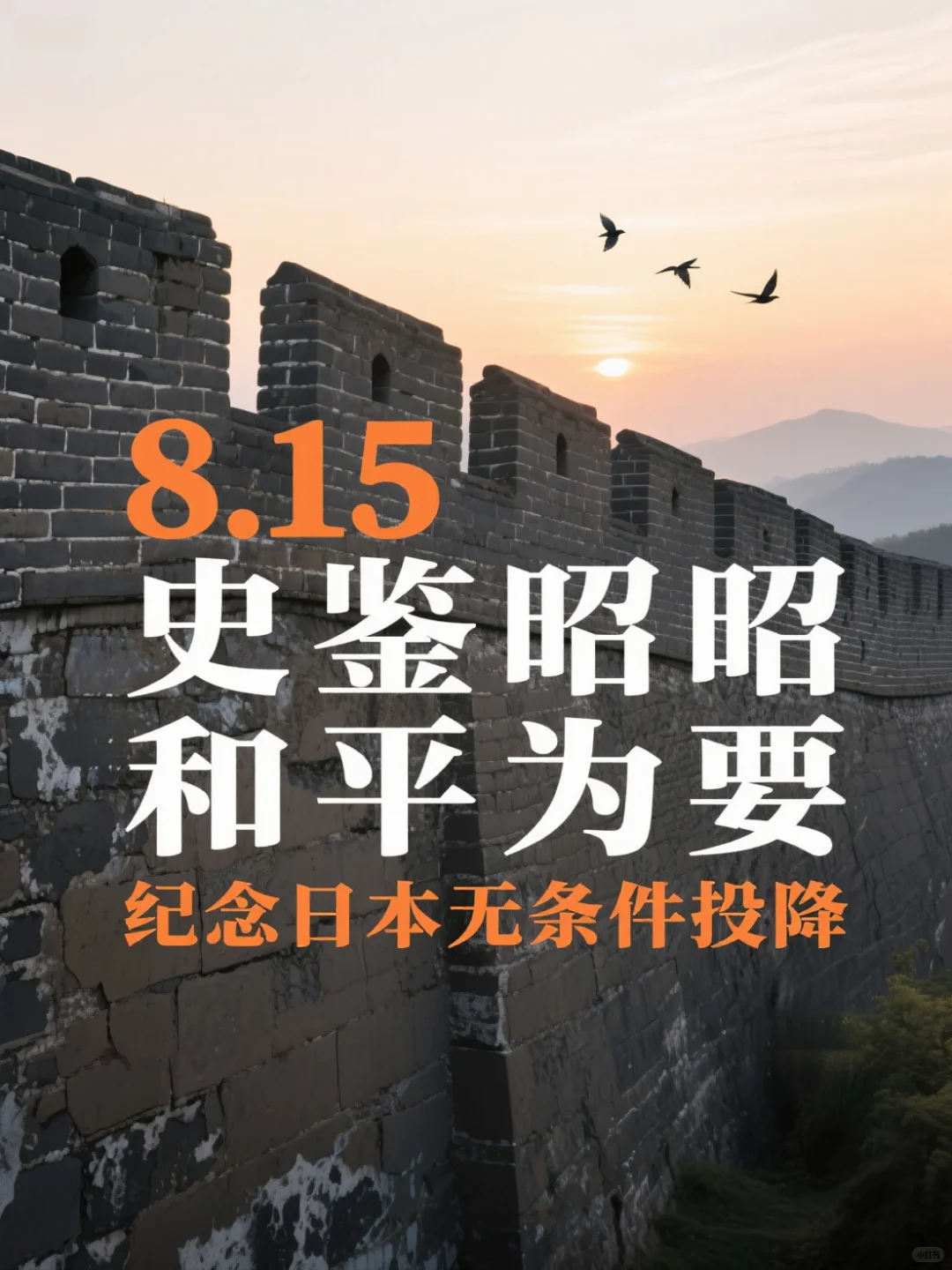 8.15终战日，吾辈接力护山河🌍