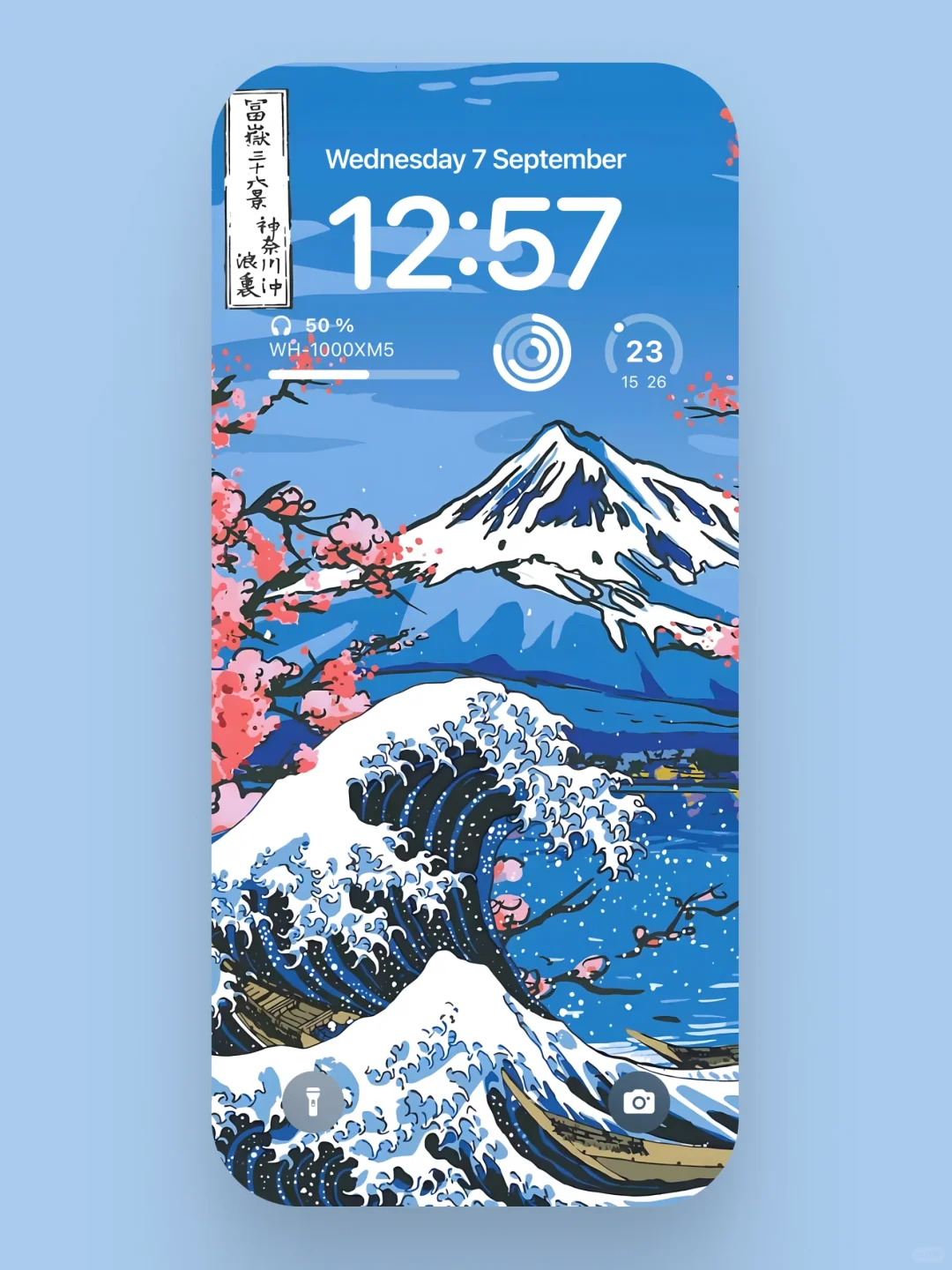 富士山下の神奈川冲·浪里｜手机壁纸｜A391
